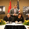 National Centre for the Performing Arts president Chen Ping and Philadelphia Orchestra president and CEO Allison Vulgamore sign residency agreement in September
